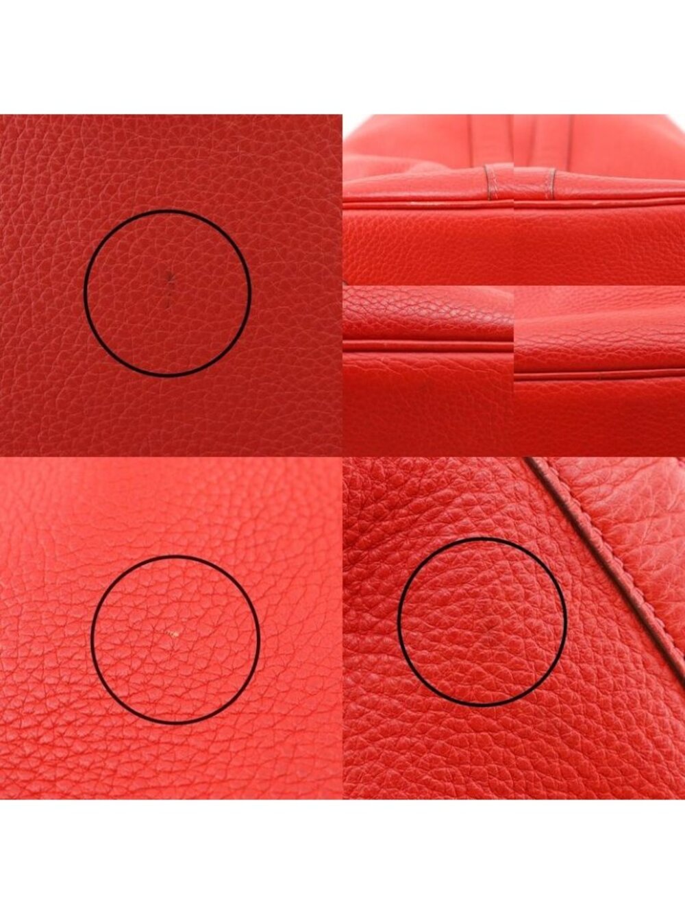 Hermes Picotin TGM Taurillon Clemence Red I Tote Bag - Picture 8 of 10